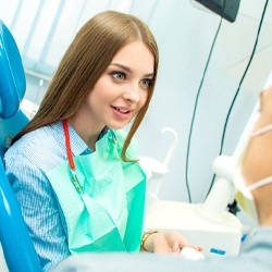 woman at dental appointment