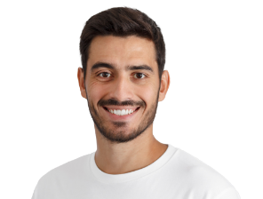 beautiful man smiling