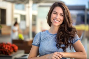 Young woman smiling