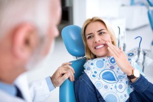 a patient seeking emergency dental care